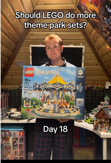 The LEGO CREATOR Carousel Released June 1st 2017 2670 pcs RRP £159.99 7 unique minifigs Designer Mike psiaki Should LEGO do more theme park related sets? #lego #themepark #rollercoaster #legocreator #afol