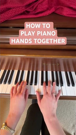 HOW TO PLAY PIANO HANDS TOGETHER #shorts #pianotutorial