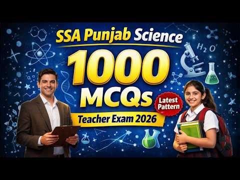 SSA Punjab Master Cadre Teacher Science MCQs PDF 2026 | 1000 Questions eBook Download