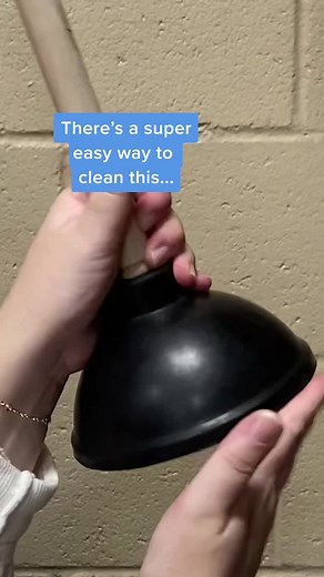 Although bleach may dry out the plunger, it’s really the best way to get it clean. After bleaching the plunger over and over again, you may begin to see it loses suction. At that point, it’s time to replace it. Also, if you have a septic tank, it might be better to use an oxygen bleach instead of chlorine bleach. #plunger #toilet #plumbing #cleantok #fyi #todayilearned