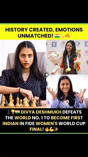 In a historic breakthrough for Indian chess, 19-year-old Divya Deshmukh #chess #news #pride