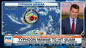 6.1K views · 77 reactions | Typhoon Mawar continues to intensify as it barrels toward the U.S. territory of Guam. FOX Weather meteorologist Stephen Morgan has the latest. Watch FOX Weather live: https://www.youtube.com/watch?v=iesPl7zRbVY | FOX Weather | Facebook