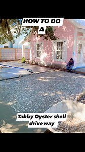 Billy Gavigan on Instagram: "How to do a tabby oyster shell driveway and walkways! Even Batman has a day job Watch and learn. Super easy #howto #DIY #driveways"