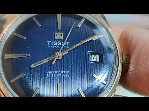 天梭1481机芯，军用手表，盘面有军用标志Tissot military watch, the dial has a militar emblem, 1481movement