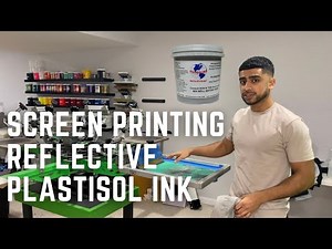 SCREEN PRINTING FROM HOME! | HOW TO SCREEN PRINT REFLECTIVE INK! | ALLUREGLOW INK
