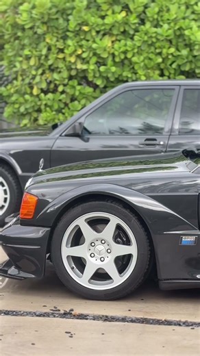 @MercedesBenz 190E COSWORTH HEAVEN!! ALL 3 TOGETHER OUTSIDE OF STUTTGART! #mercedesbenz #w201 #190e