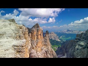 Passo Pordoi - Piz Boè - Dolomiti (by drone 4K)