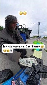 RC CAR HELPING HOMELESS MEN 🥹🥲☔️#rc #rccar #shorts #helping #viral