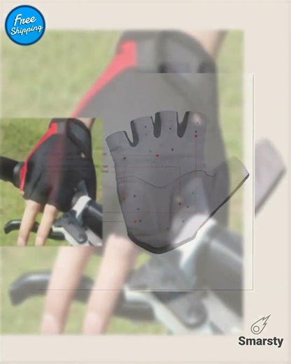 Half Finger Cycling Gloves Unisex Anti Slip Breathable