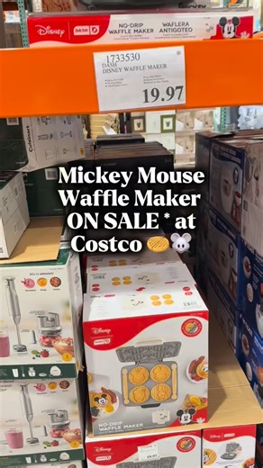 ✨ COSTCO STAR OF THE SHOW ✨ @bydash Mickey Mouse Waffle Maker for $19.97* 🐭🧇 You know what the asterisk means… once it’s gone, it’s GONE. Perfect for Disney mornings easy weekend breakfasts for the kids 💫 #costcofinds #wafflemaker #mickeywaffles #disney | CostcoJacque