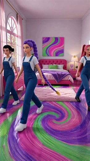 Rumi, Mira & Zoey's EPIC Room Makeover! 😍✨ #RoomMakeover #KPDH