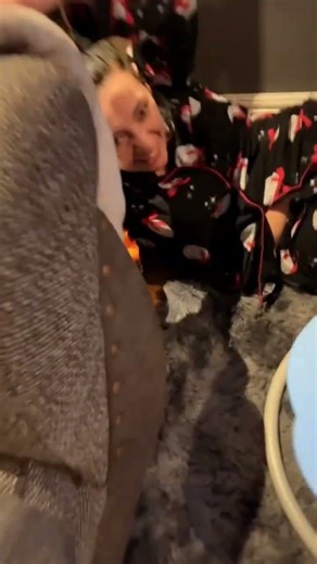 Woman loses balance on spinning chair in Brynmawr, Wales, UK