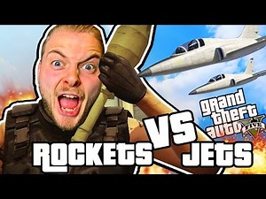 ROCKETS VS JETS!! - GTA V FUNNY MOMENTS!! #1