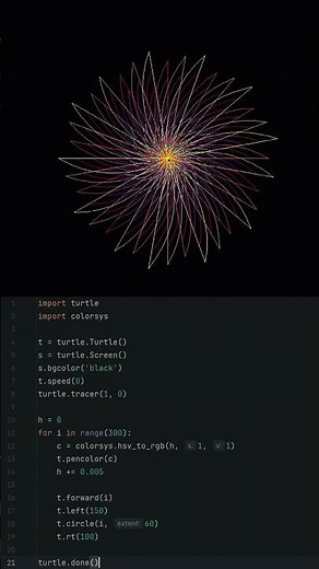 POV: You let Python Draw a portal 📢 #coding #python #portal #shorts