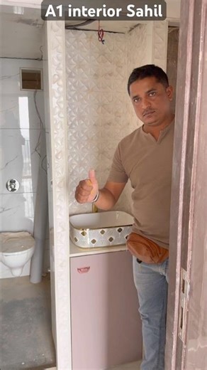 Under counter wash basin vanity !! #vanity #interiordesign #shorts #viral #home #vanityunit