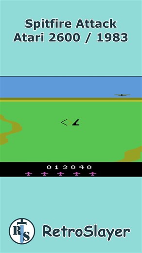 Spitfire Attack Gameplay Atari 2600 #retrogaming #atari2600 #spitfireattack