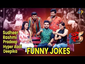 Sudheer ,Rashmi,Hyper Aadi, Deepika & Pradeep | Best Funny Jokes | Dhee 13 | Kings vs Queens | ETV