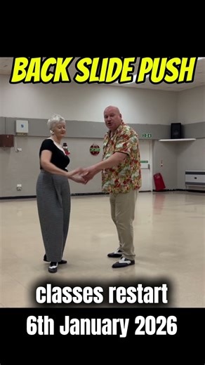 Classy Jive of Herts basic dance move: Back Slide Push - improves the ‘look’ of the Back Slide move