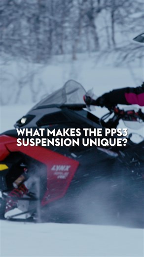 The Lynx X-factor: PPS³ Suspension. It transfers weight like a dirt bike yet can slice through heavy powder. What makes it different? Listen in as Product Specialist Joni Launonen pulls back the curtain on our state-of-the-art engineering. #WeAreLynx #Lynx #LynxTribe #LynxSnowmobiles #winter #snowmobiles #sleds | Lynx Snowmobiles