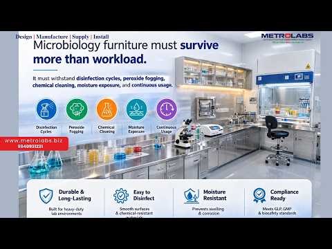 MICROBIOLOGY LAB FURNITURE: BUILT FOR STERILITY & SAFETY #metrolabs