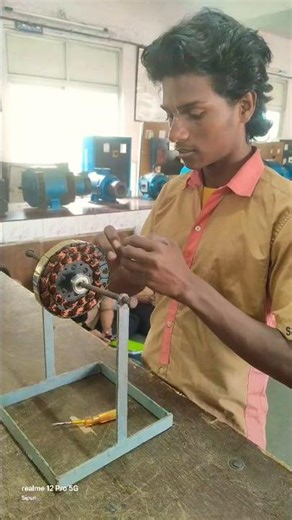 Manual Ceiling Fan Winding: Step-by-Step ITI Practical Guide ⚡️ #ashvlogs24 #minivlog#berhampuriti