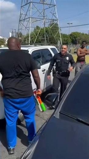 Water Gun Prank on Officer Ends in Immediate Arrest