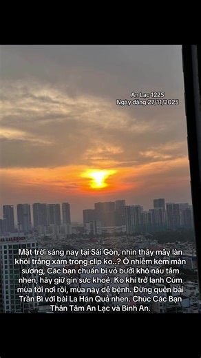 Mặt Trời Sài Gòn: Ô Nhiễm và Cách Bảo Vệ Sức Khỏe