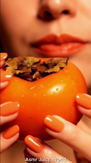 Juicy Fruit ASMR 🍑🥭🍈 | Peach, Melon, Apricot & Persimmon Eating Sounds | Satisfying Relaxing Reel
