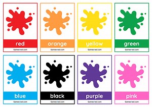 Free Basic Colors Flashcards For Kids | Games4esl