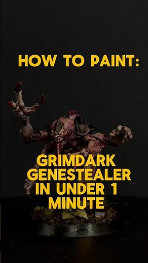 HOW TO PAINT GRIMDARK GENESTEALER #warhammer #warhammer40k #grimdark #tyranids #40k
