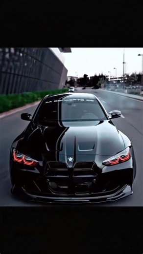 Bmw m4 sport car drift on road speed mode