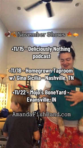 Amanda Rae Fish-James | When Fleetwood Mac and dancing stops her crying | Instagram