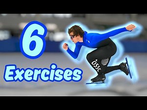Speedskating Workout ( 6 drills for better ice skating technique )