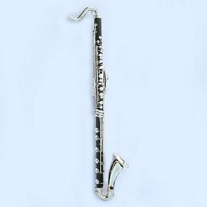 [Hot Item] Cheap Bass Clarinet. Low C, Composite Wood, Silver Plated Key Musical Instrument