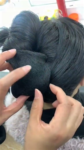 to secure hair clips more firmly in a hair bun #Step-by-step tutorial