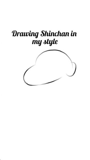 Drawing Shinchan in my style #shinchan #youtubeshorts #ibispaintx #drawing