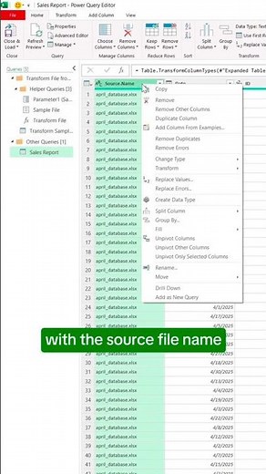 How to Use Power Query in Excel? 🔥 | Excel Shorts