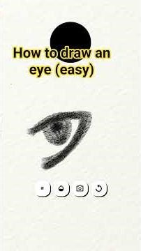how to draw a easy eye step by step