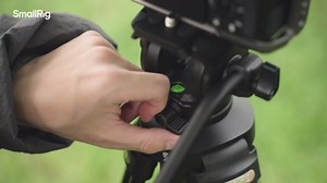 SmallRig AD-50Lite Video Tripod, Heavy Duty Tripod with 360°Fluid Head, 62" Aluminum Alloy Travel Tripods with QR Plate, Lift Rope, Load up to 11lb for DSLR, Camcorder, Camera