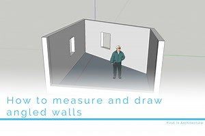 How to measure and draw angled walls
