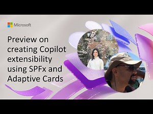 Preview on creating Copilot extensibility using SPFx and Adaptive Cards