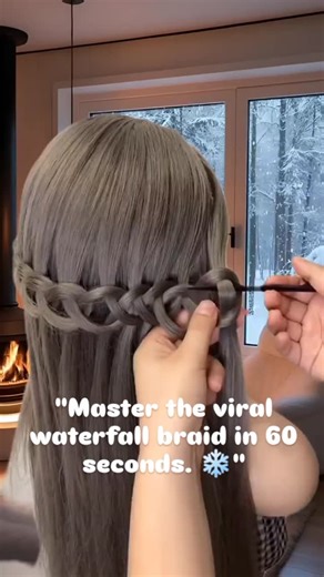 Braids & Buns | Hair Tutorials | Winter is here, and your hair should match the vibe. ❄️ This waterfall braid tutorial is the ultimate pro-tip for achieving a luxurious,... | Instagram