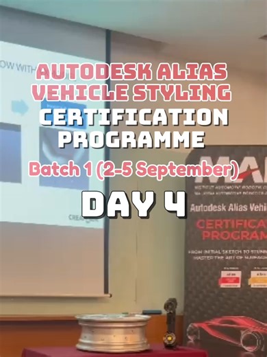 Autodesk Alias Vehicle Styling Certification Programme Batch 1 (2-5 September 2024) Day 4 @mariimalaysia #MARiiAliasVehicleStyling2024 #AutodeskCertificateProgramme #mariimalaysia #DrawbridgeTechnologies #Autodesk
