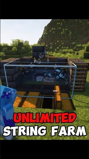 Make an 🧵 Infinite String Farm 🧵 in Minecraft (Java)! EASY EMERALDS! #shorts #minecraft #tutorial