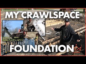 Self Builder | Building a Short Basement Crawlspace Foundation w/ ICF