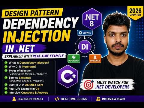 Design Pattern in C# | Dependency Injection (DI) in .NET Explained | ASP.NET Core