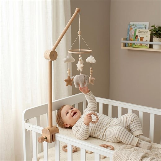Adjustable Baby Mobile Arm for Crib, Foldable Nursery Mobile Stand, Minimalist Crib Mobile Holder, Nursery Accessory for Hanging Mobiles - Etsy