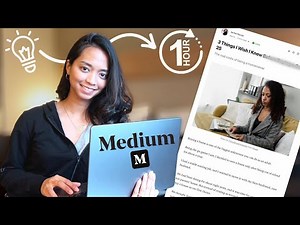 how to start writing on medium (in 1 hour)