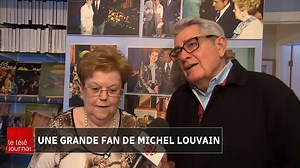 Ne cherchez plus la plus grande fan de Michel Louvain, elle est à Québec. Et son idole est allé la voir aujourd'hui! | ICI Québec