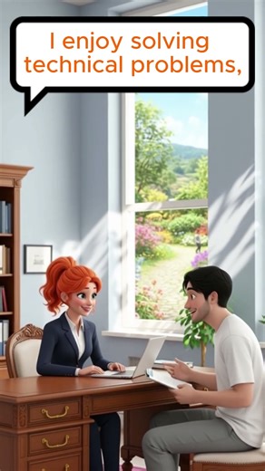 Job Interview in Simple English (B1) — Quick & Realistic Conversation! #01 #shorts